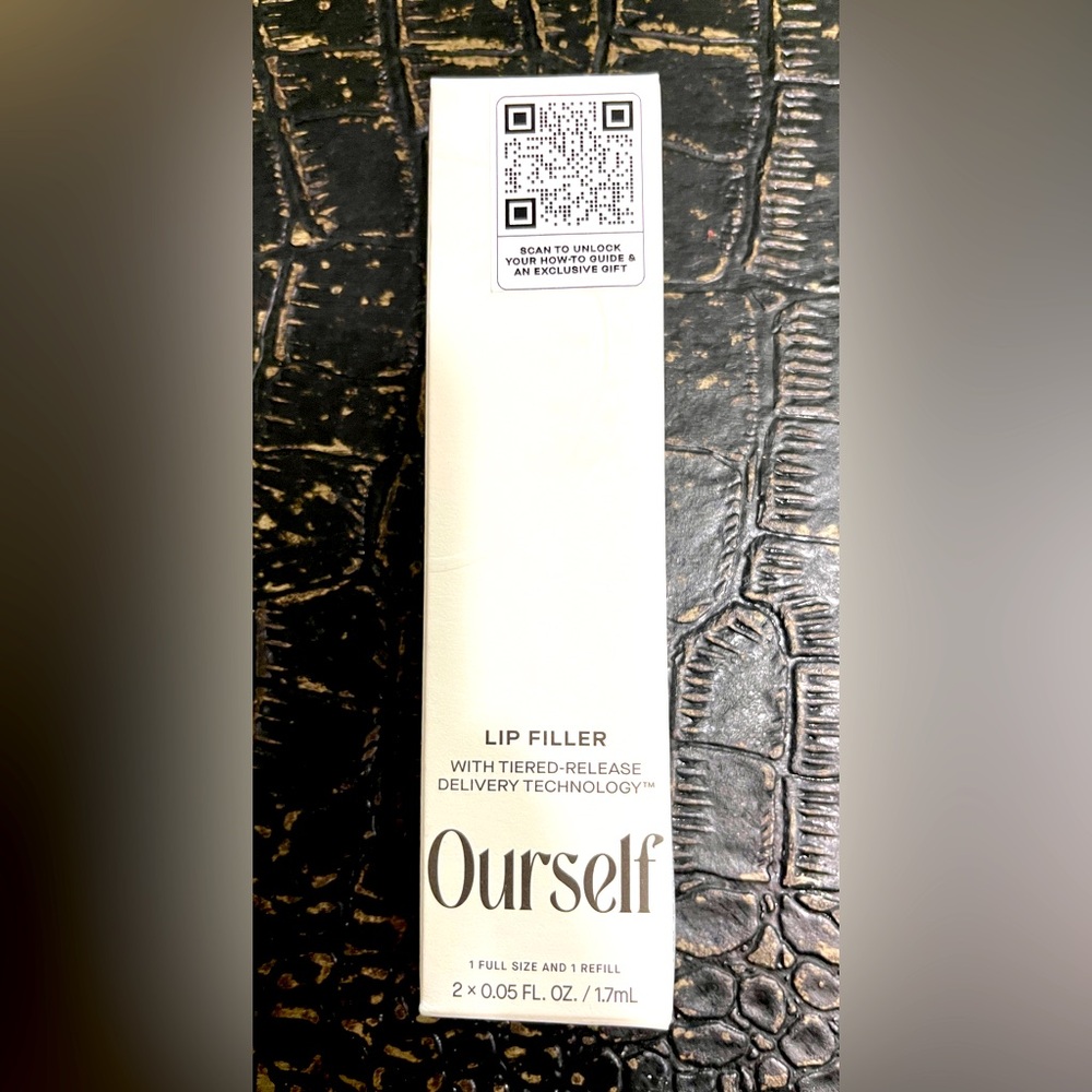 OURSELF Lip Filler W/ Tiered Release Technology 1 Full Size & 1 Refill Sealed